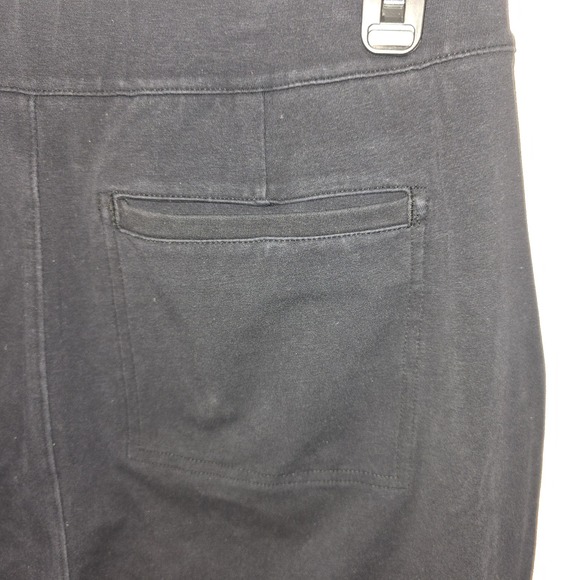 Lands' End Starfish Black Straight Leg pants M 10-12 Zip Cotton Stretch 34 x 30 - Picture 6 of 9